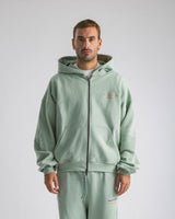 Hoodie zip oversized Mint - C266