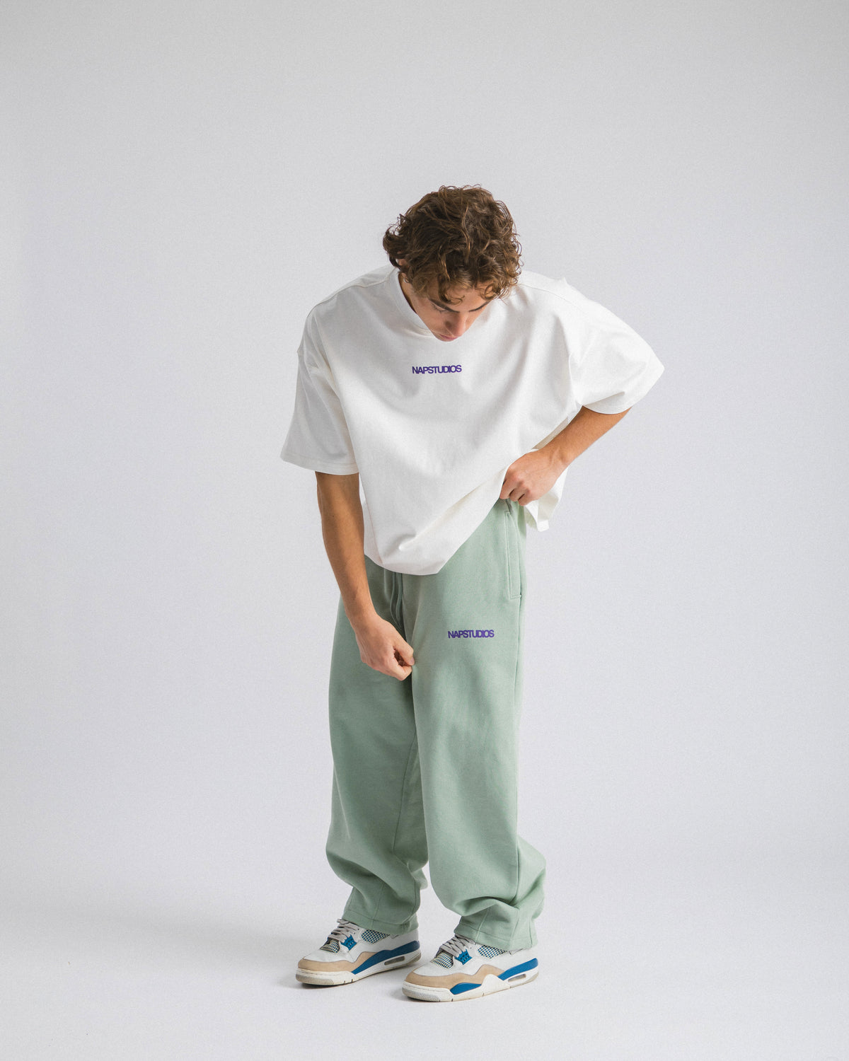 Jogger Oversized Verde acqua - C257