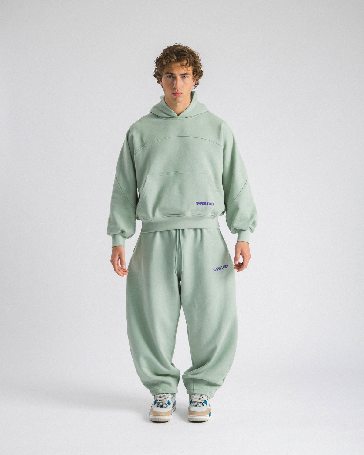 Felpa oversized Verde acqua - C255