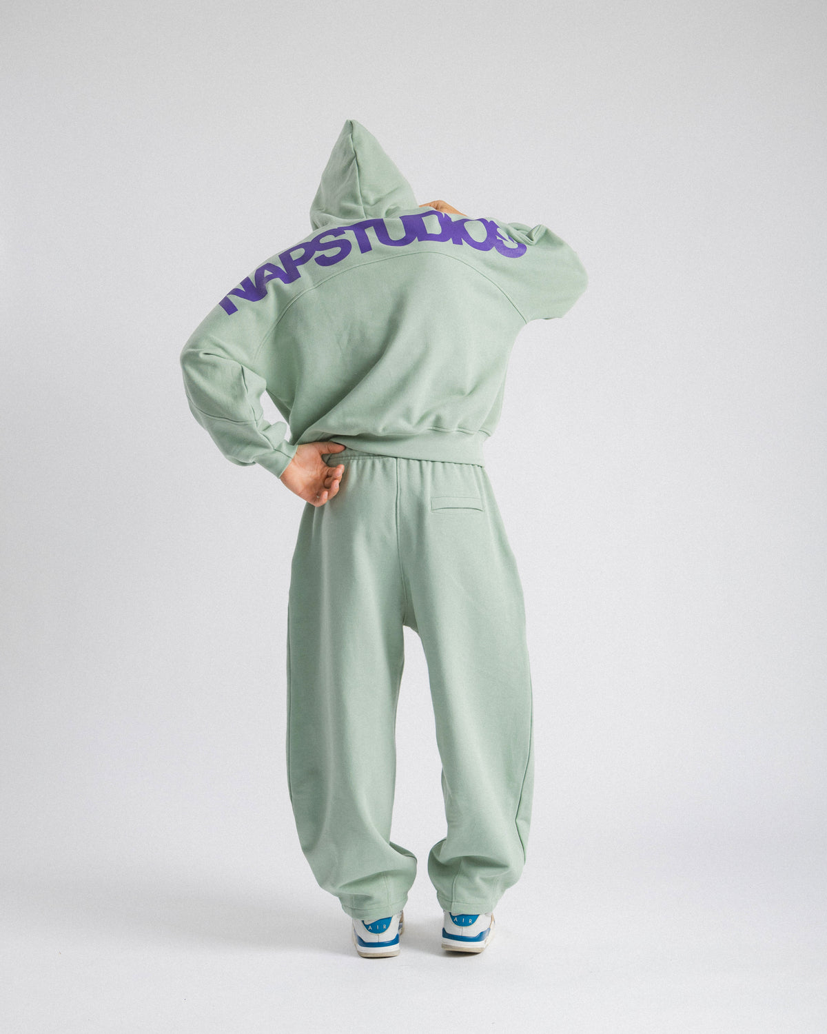 Felpa oversized Verde acqua - C255