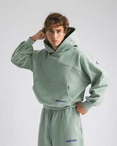 Felpa oversized Verde acqua - C255