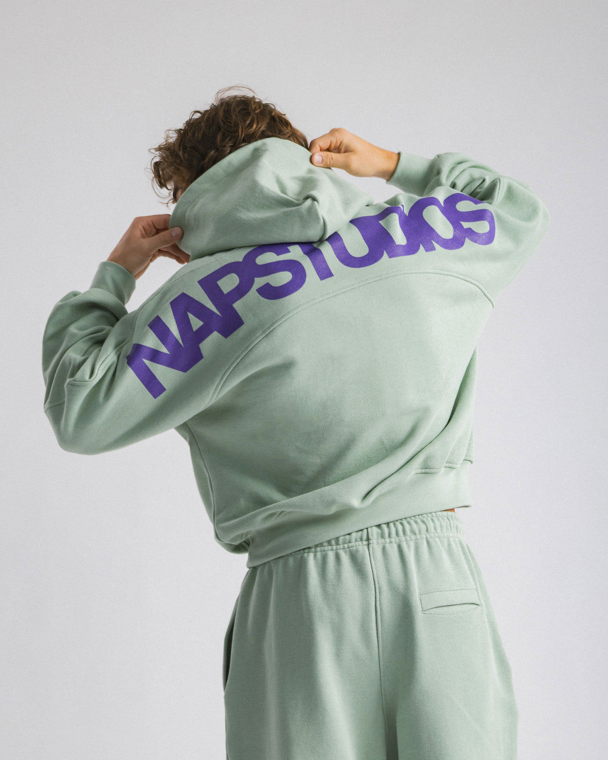 Felpa oversized Verde acqua - C255