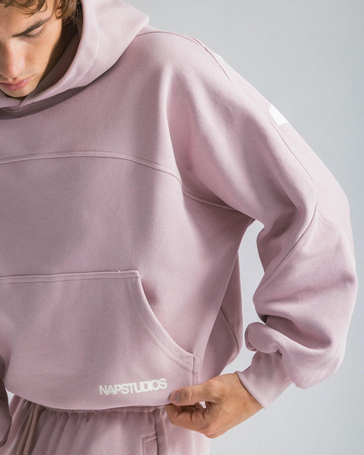 Felpa oversized Rosa - C255