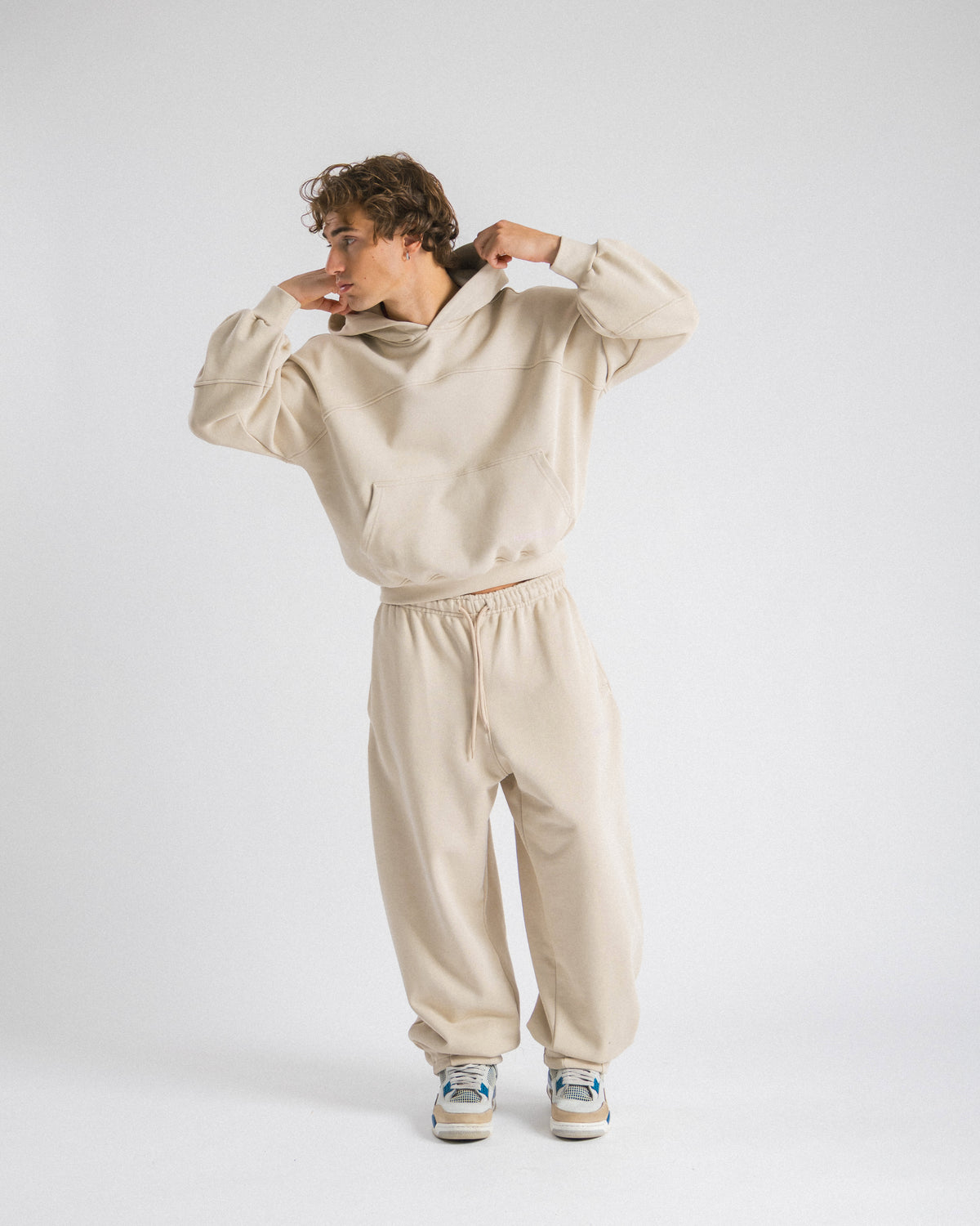 Felpa oversized Crema - C255 (Copia)
