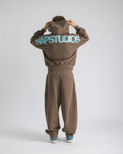 Felpa oversized Marrone - C255