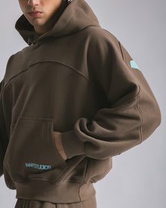 Felpa oversized Marrone - C255