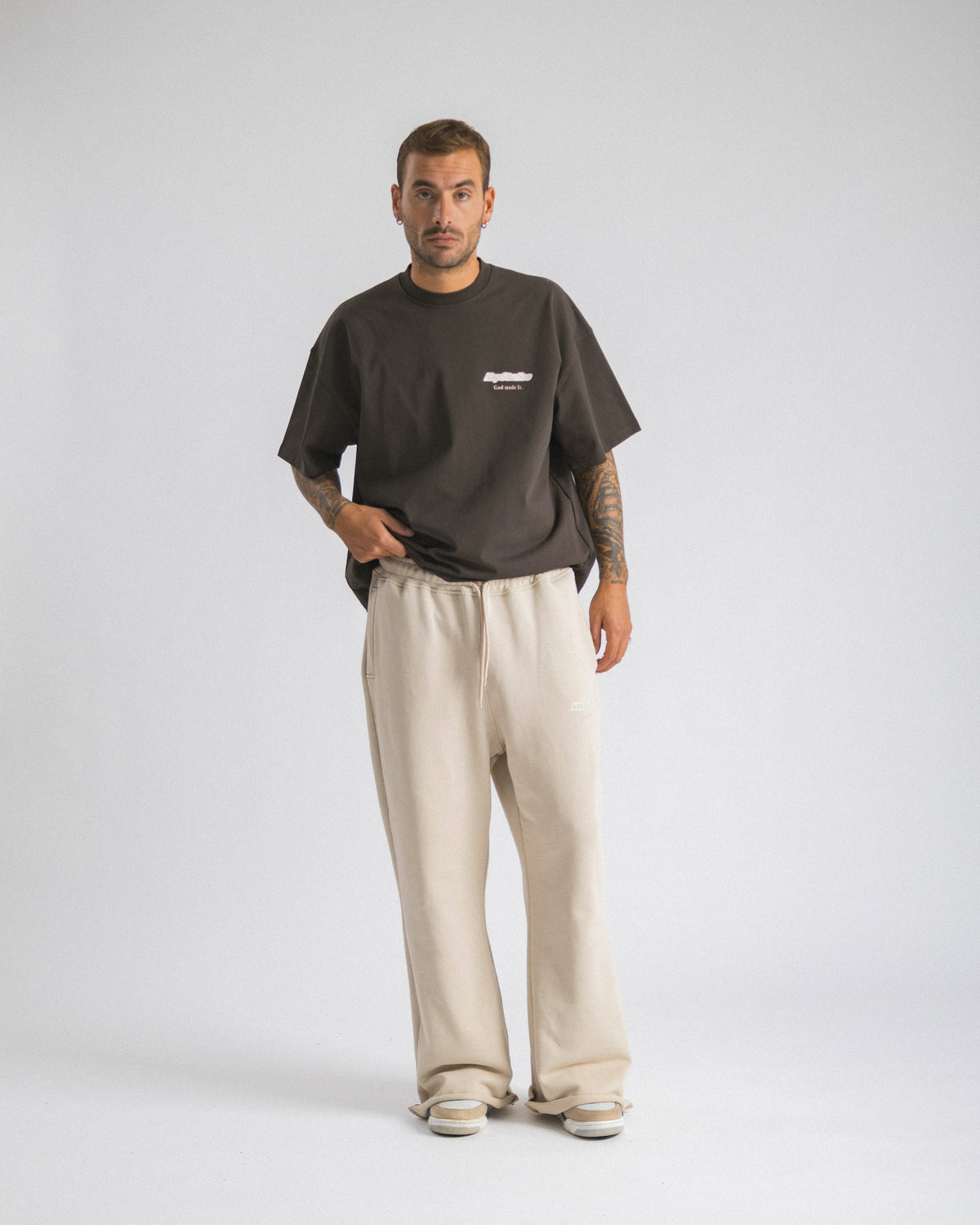 Jogger flared Cream - C276