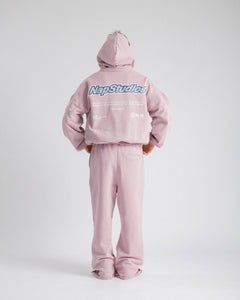 Hoodie zip oversized Pink - C266