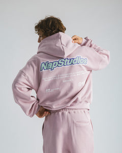Hoodie zip oversized Pink - C266
